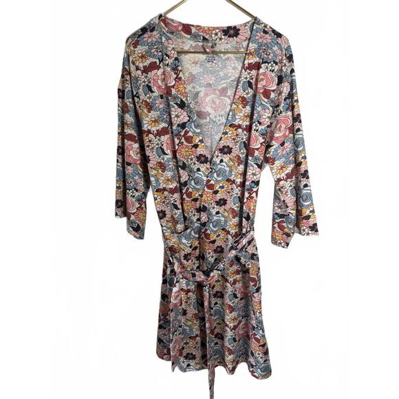 Vera Bradley Floral Knit Robe Women’s Loungewear Sleepwear Size Sm/Md Cotton - Picture 1 of 8